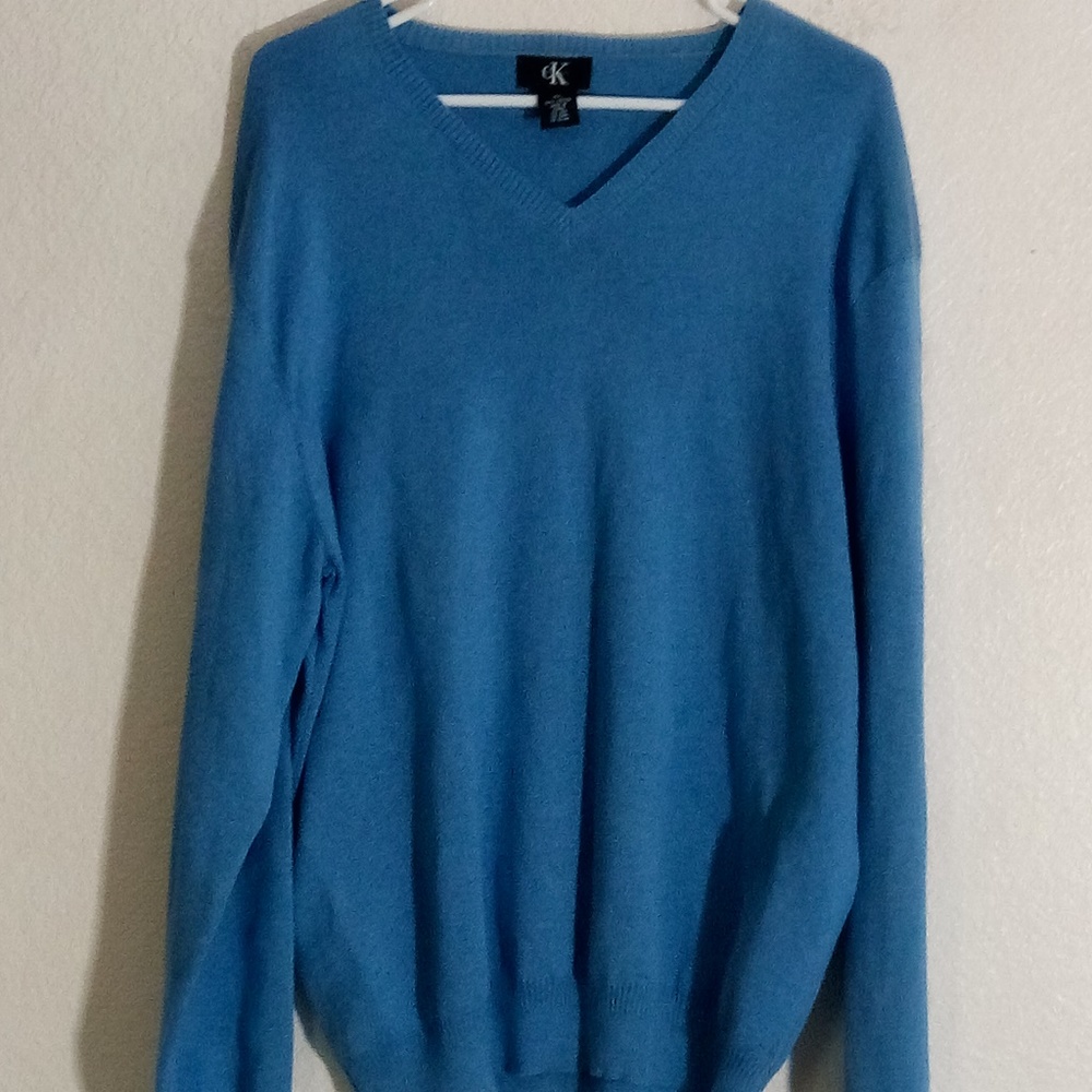 Calvin Klein Mens XL Pullover Sweater 100% Cotton